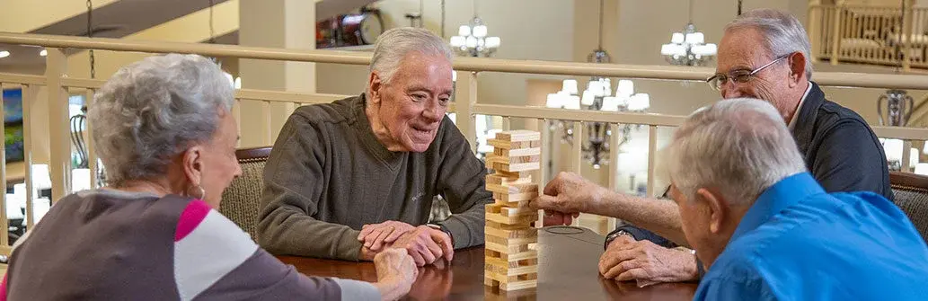 Sanford Estates hawthorn senior living seniors playing games