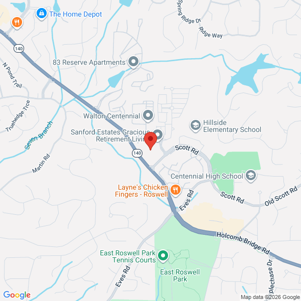 Sanford Estates map